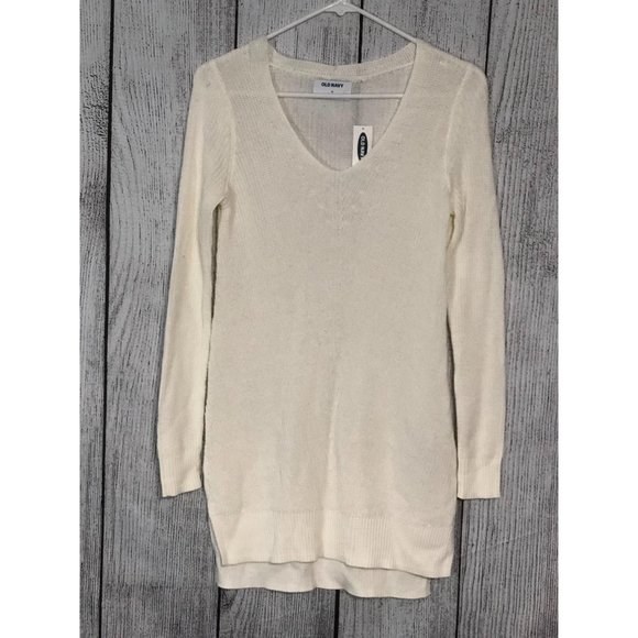 Old Navy Tops - Old Navy Long Sleeve Knit Sweater White